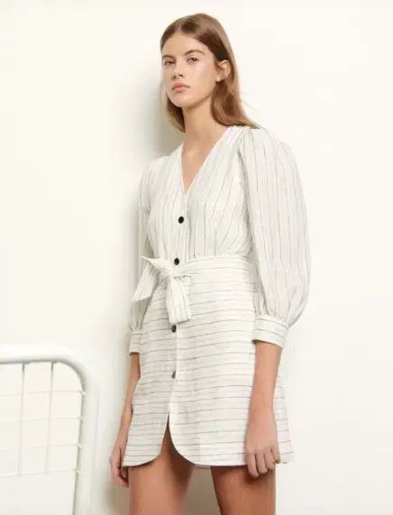 395 それ SANDRO サンドロ SANDRO ストライプ ワンピース 36