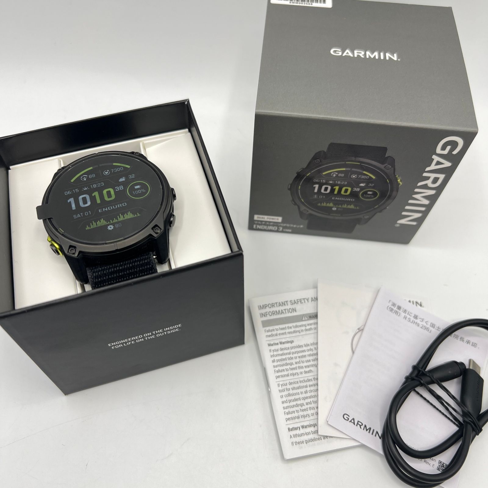GARMIN Enduro 3 51mm 010-02751-21 UltraFit Nylon Strap スマートウォッチ ガーミン エンデューロ 本体