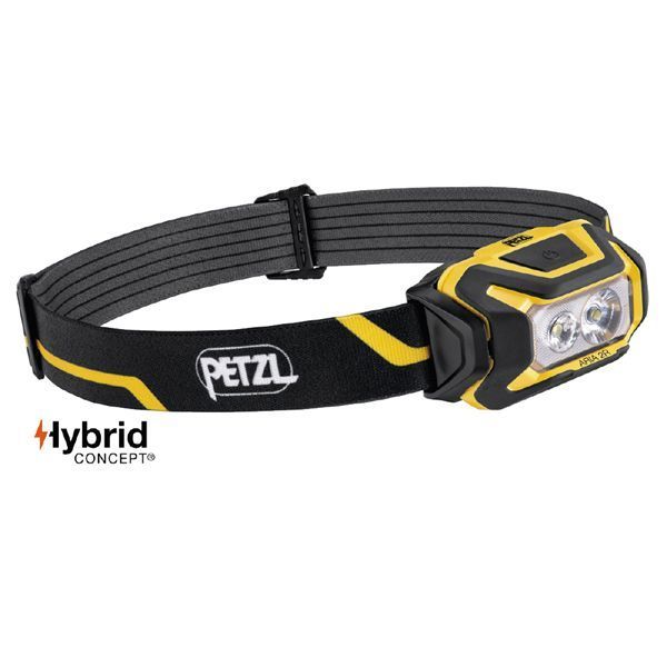 PETZL ぺツル アリア2R ヘッドライト ブラック イエロー 600ルーメン E071AA00