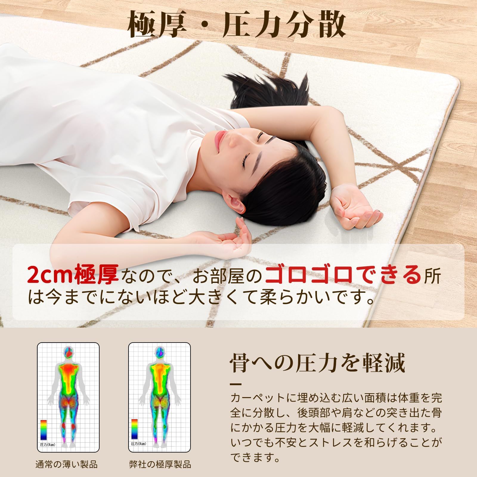 ふわふわ肌触 低反発