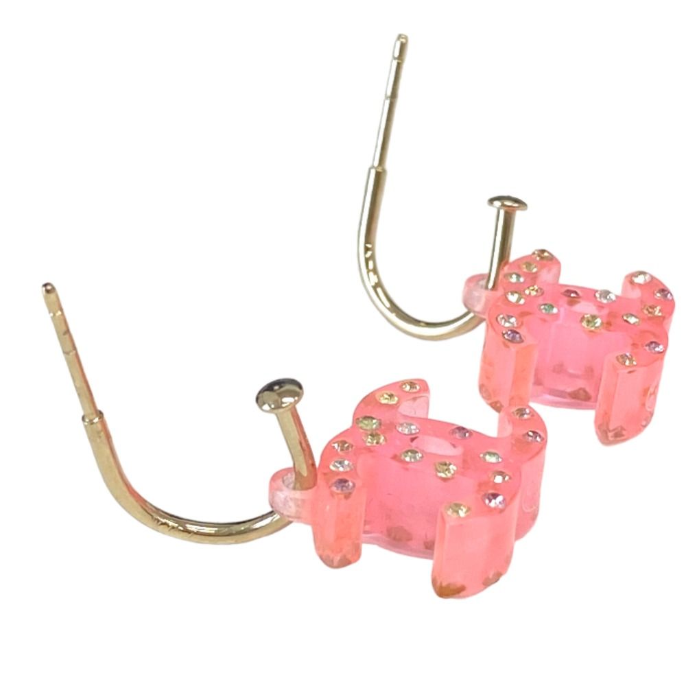 CHANEL シャネル ピアス ココマーク アクリルピンク マルチ