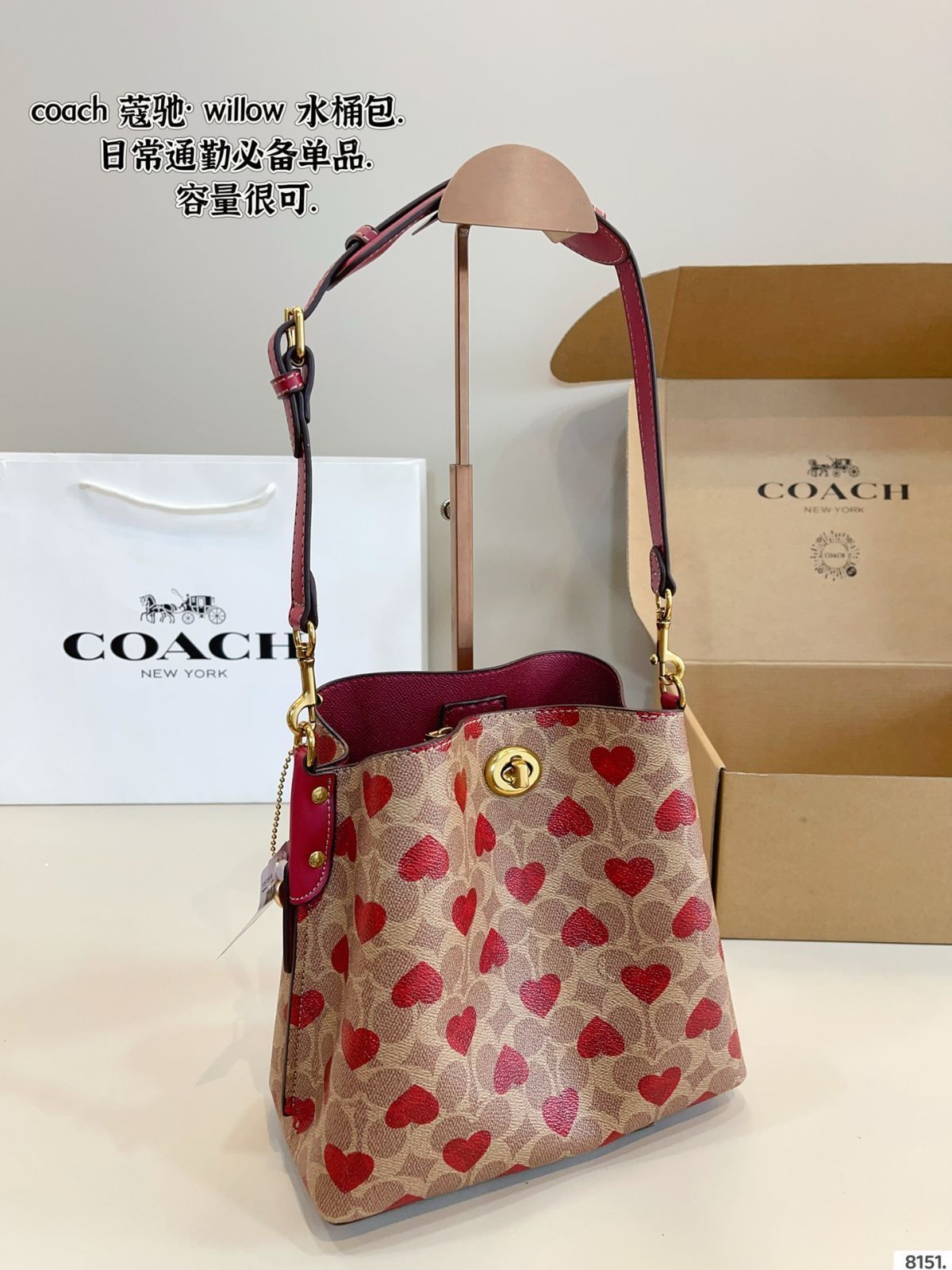 今日 COACH Willow Bucket Bag コーチ ウィロー バケット バッグ