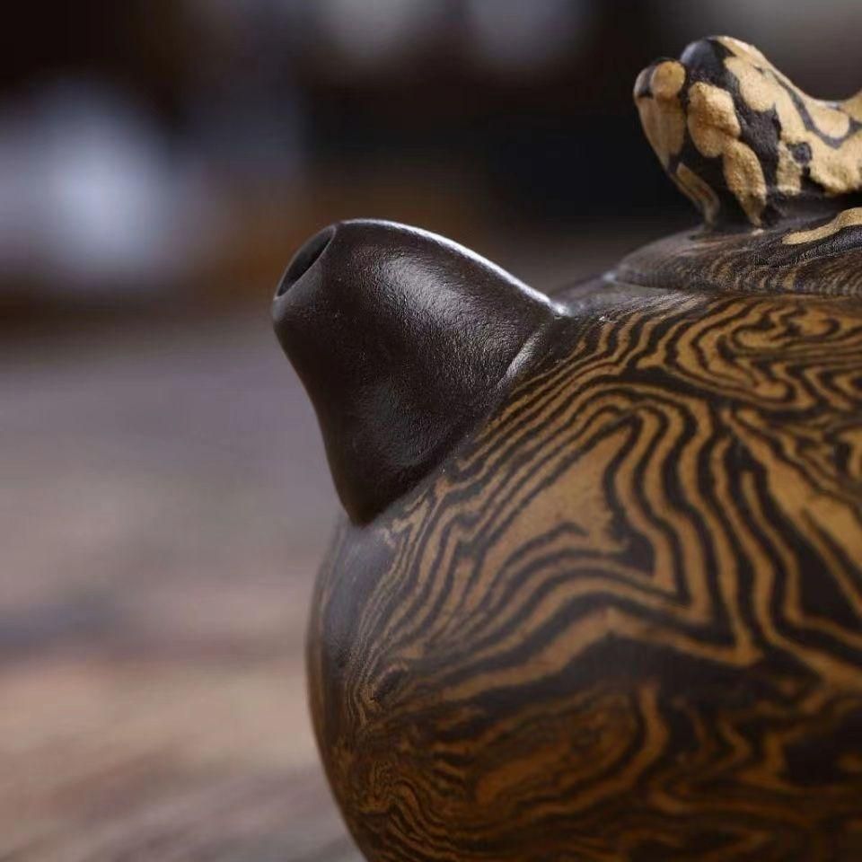 龍亀壺 紫泥急須・茶壺・茶道具置物・古置物 龍亀壺 紫泥急須・茶壺・茶道具置物・古置物 龍亀壺 紫泥