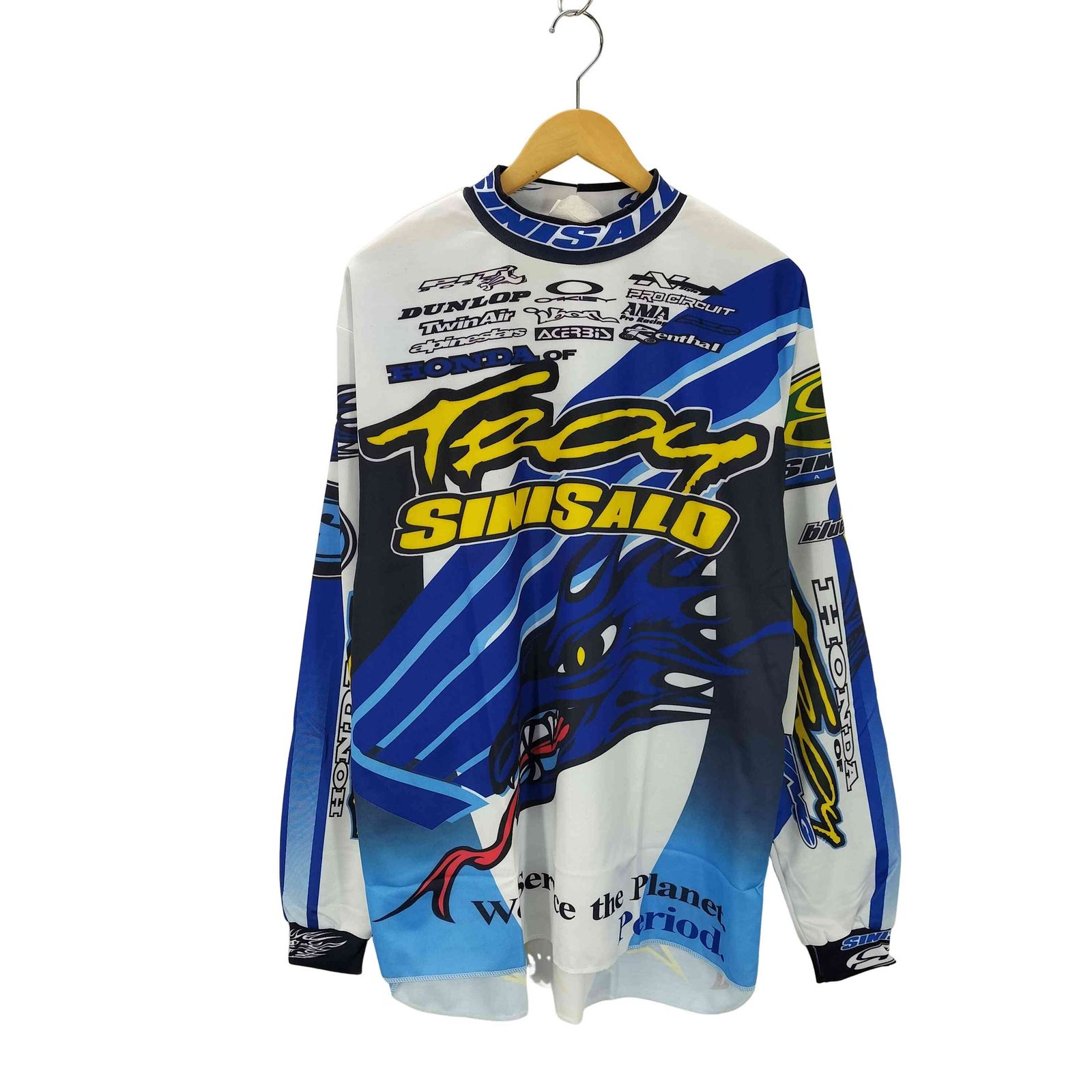 ユーズドフルギ 古着 SINISALO レーシングシャツ モトクロスシャツ メンズ import L