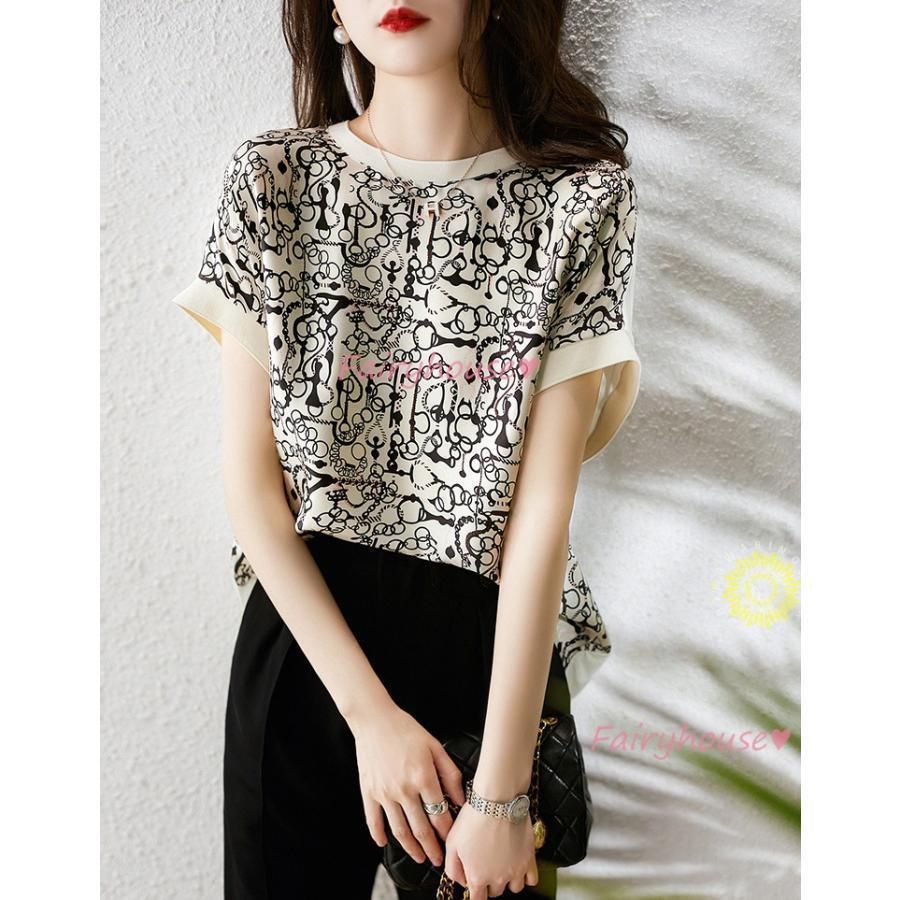 Tシャツ レディース 40代 春夏新作 オシャレブラウス レションT