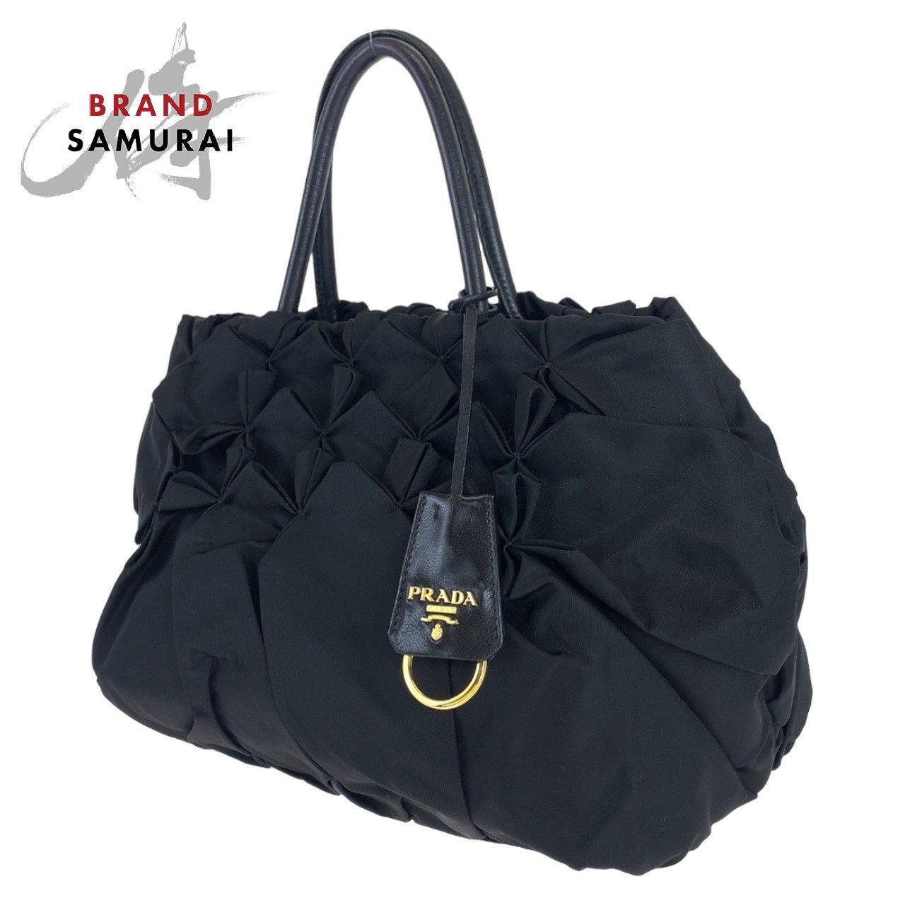 A品 プラダ トートバッグ トートバッグ ネロ レディース 美品 PRADA 