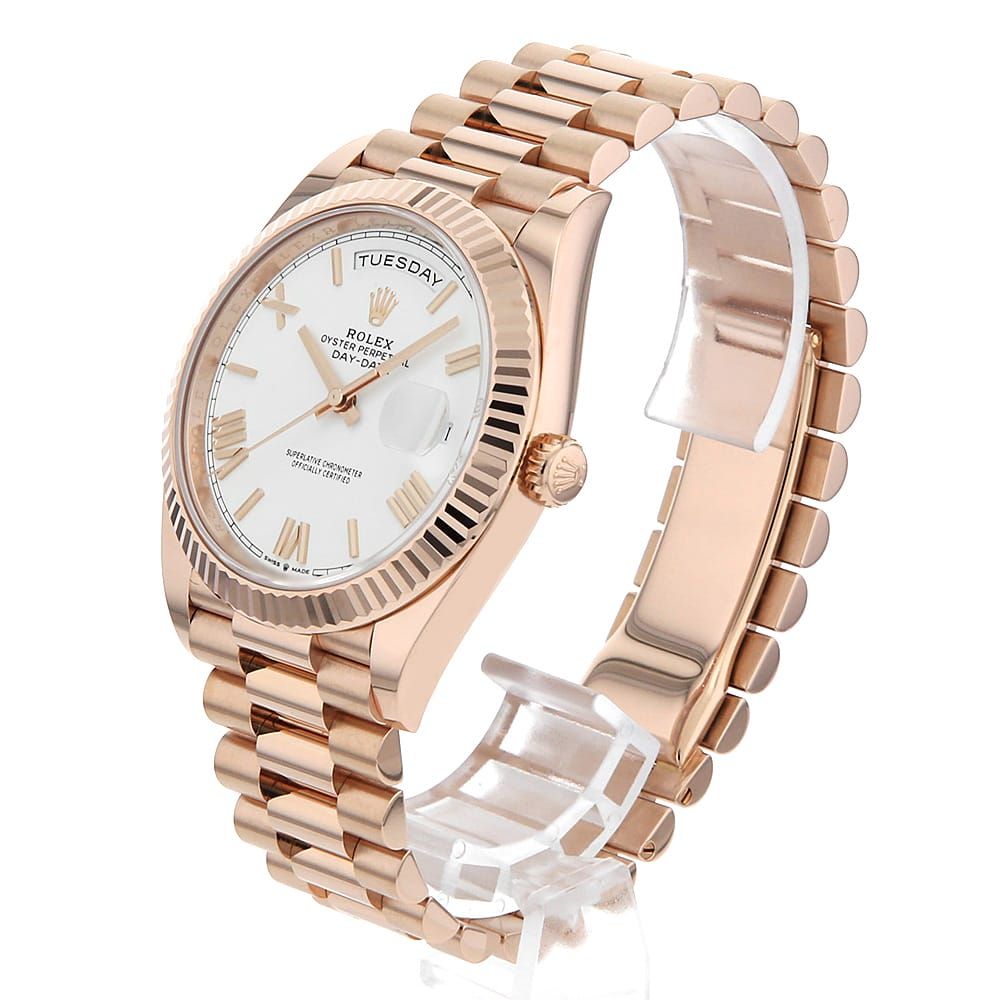 ロレックス デイデイト40 228235 ホワイト ローマ ランダム番