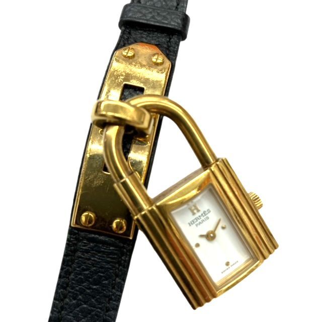 エルメス　ケリーウォッチ革ベルト腕時計