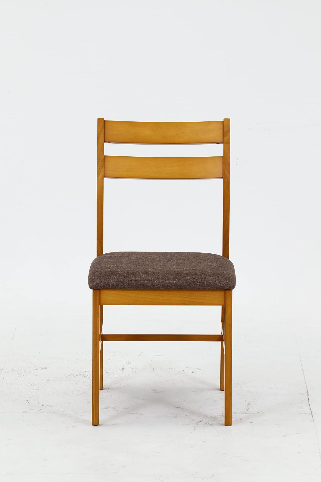 不二貿易 ダイニングチェア 椅子 幅41×奥行50.5×高さ81cm ナチュラル 天然木 ファブリック 組立商品 レノバ 98899