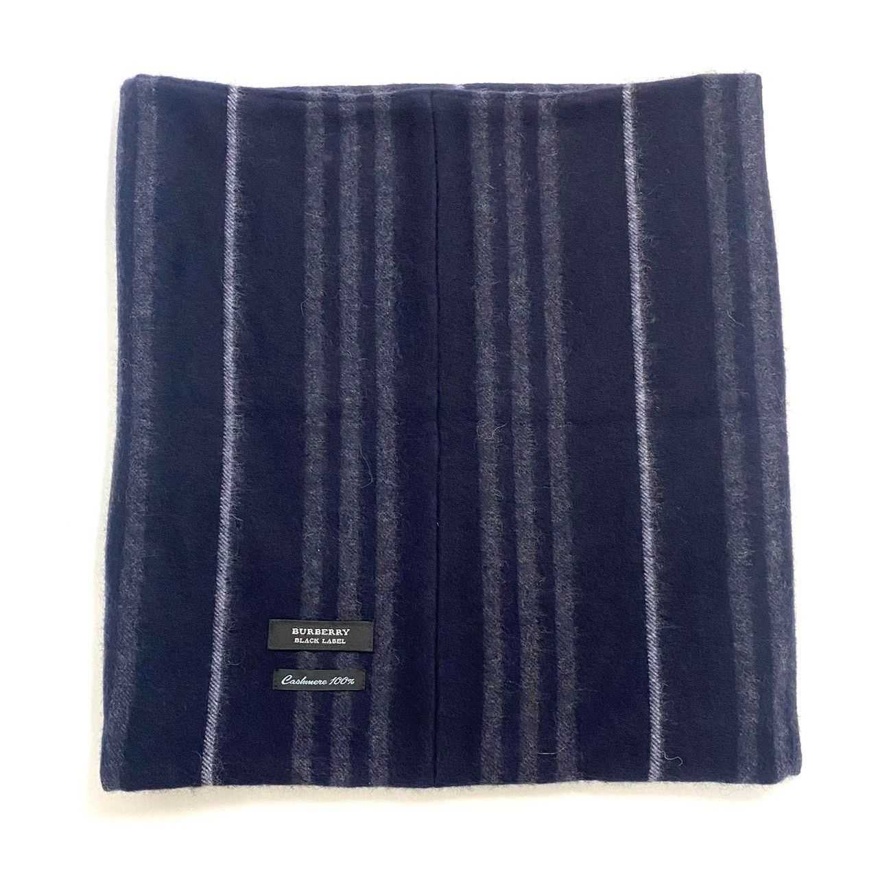（新品同様）BUBERRY BLACK LABEL カシミヤ　100%　スヌード BURBERRY BLACK label スヌード - メルカリ