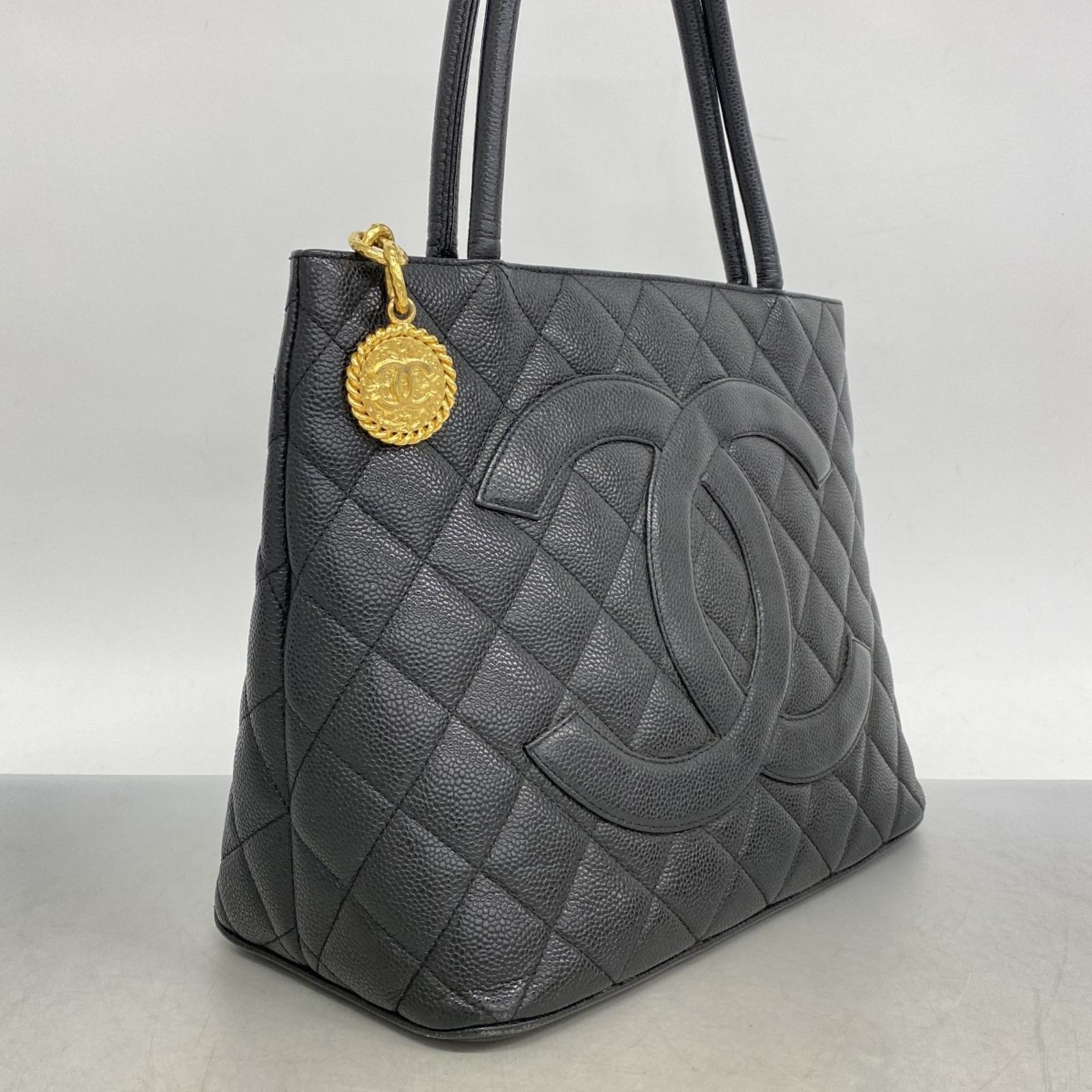 シャネル　トートバッグ CHANEL シャネル ココマーク トートバッグ カーフ レディース