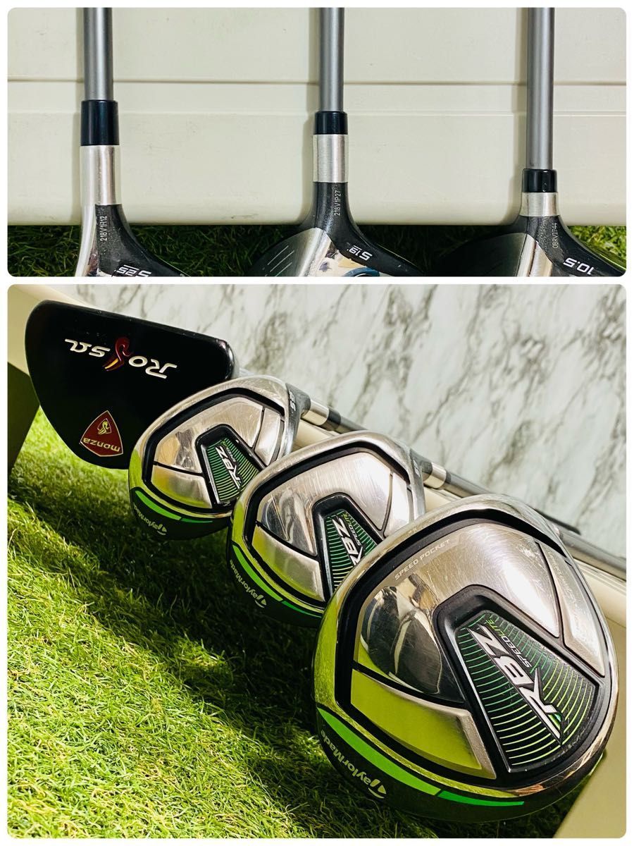 ツ10☆希少左利き用 テーラーメイド R9 純正6本アイアンセット