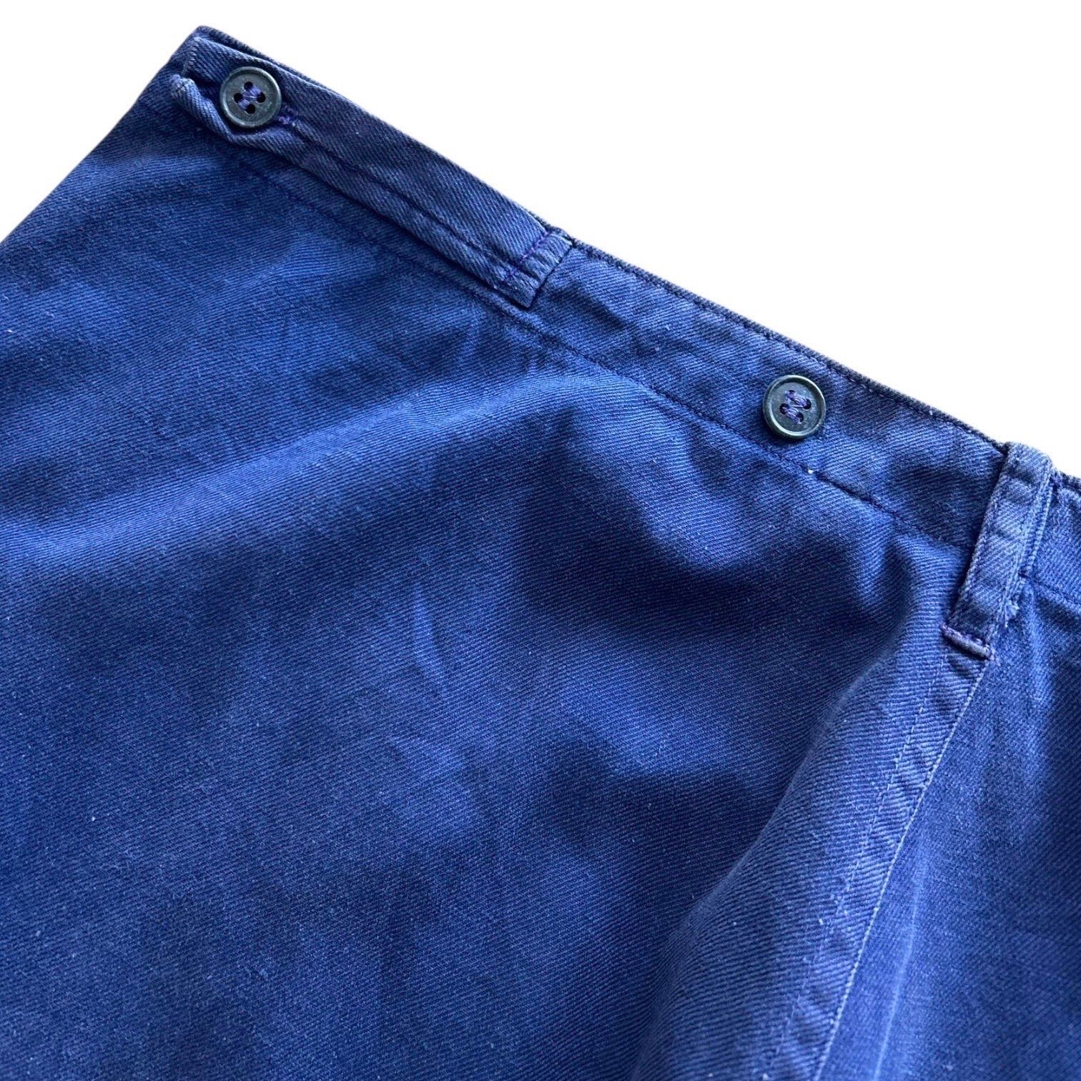 40s〜50s コットンワークパンツ フェード ナス紺 usnavy ブルー 40s〜50s コットンワークパンツ フェード ナス紺 usnavy ブルー