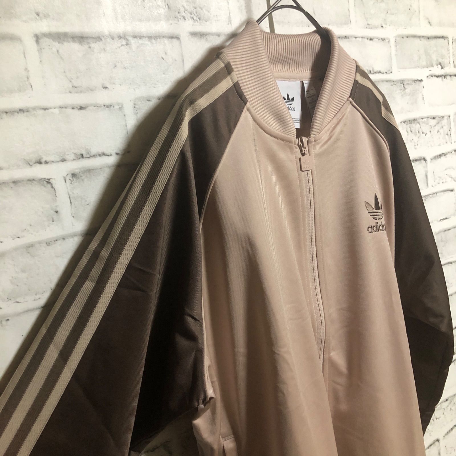 新品⭐️adidas トラックジャケット/ジャージ L-XL 刺繍トレファイル 