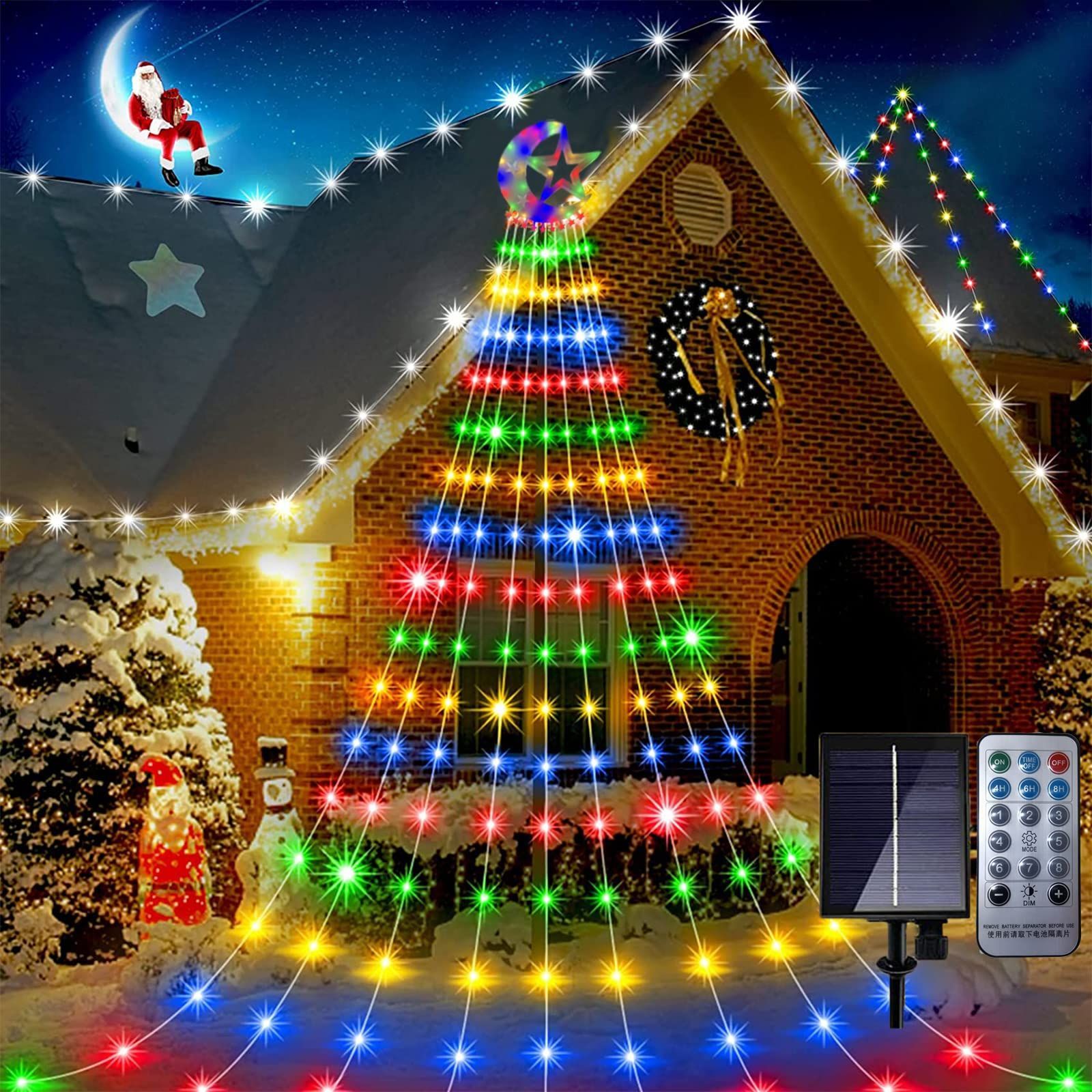 クリスマス LEDライト カラフル ツリー オーナメント イルミネーション 