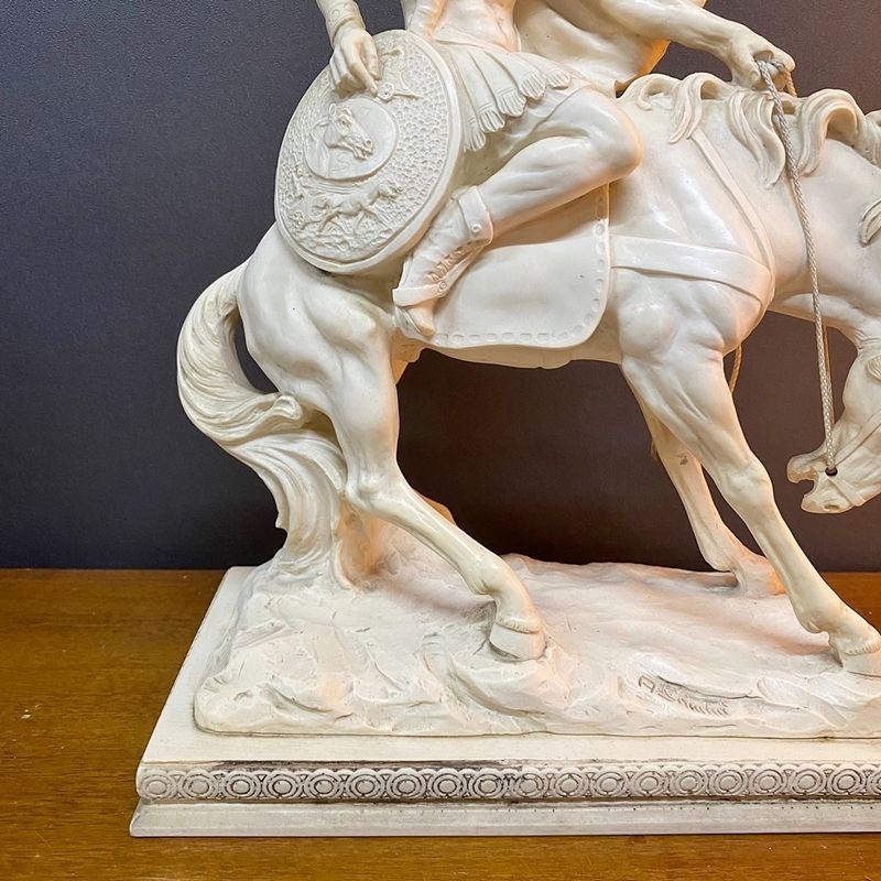 イタリア製 CLASSIC FIGURE 馬置物 38cm SCULPTOR A.SANTINI