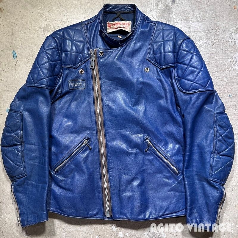 70's INTERSTATE LEATHERS ダブルライダースジャケット SUPER MONZAタイプ 38 英国製