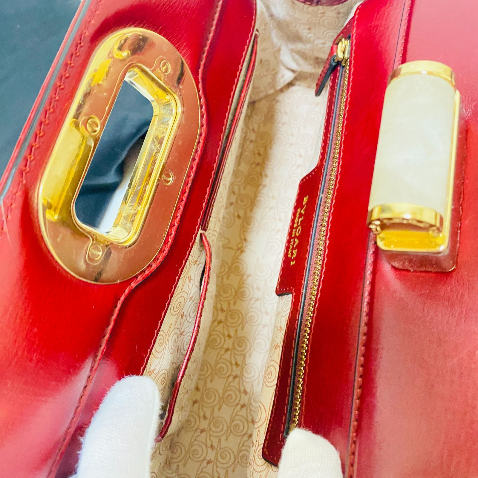 美品 BVLGARI ブルガリ ショルダーバッグ イザベラ ロッセリーニ