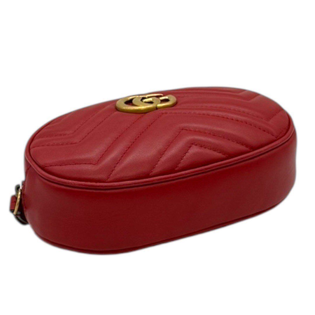 グッチ GUCCI GGマーモント ウエストポーチ ボディーバッグ 476434 赤