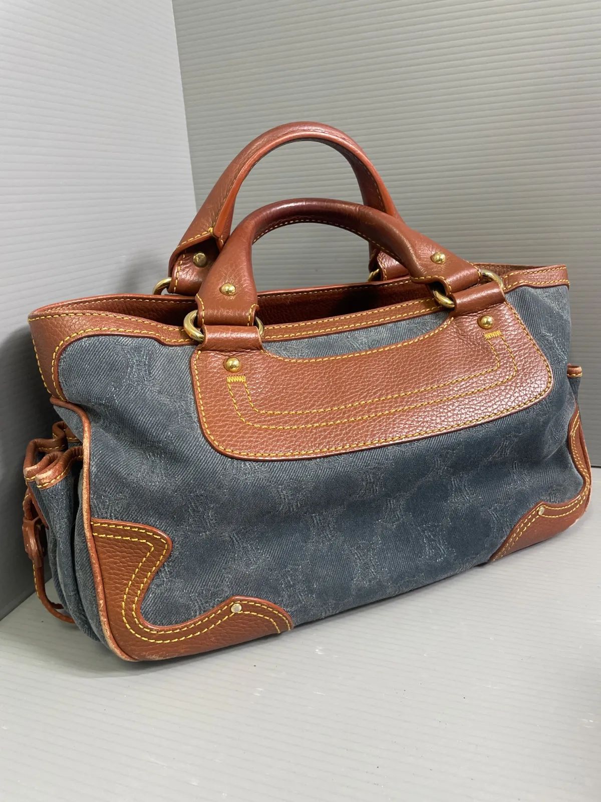 セリーヌ　ブギーバッグ　デニム　マダカム 楽天市場】【バッグ】CELINE セリーヌ マカダム柄 ブギーバッグ