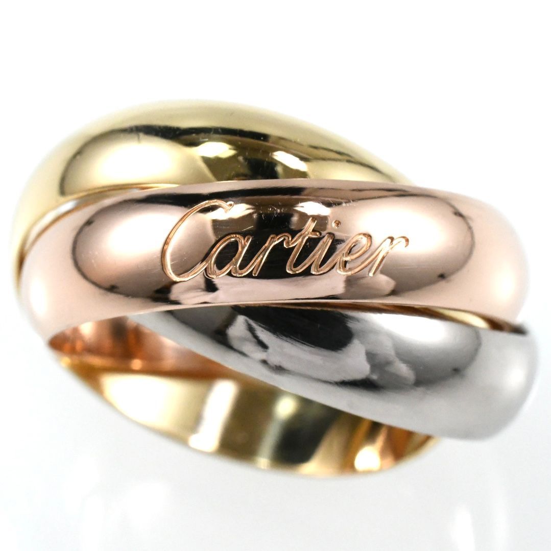 C‍a‍r‍t‍i‍e‍r トリニティリング スリーカラー K18 サイズ 56 カルティエ Cartier トリニティ SM #52 リング K18 YG WG PG 3連