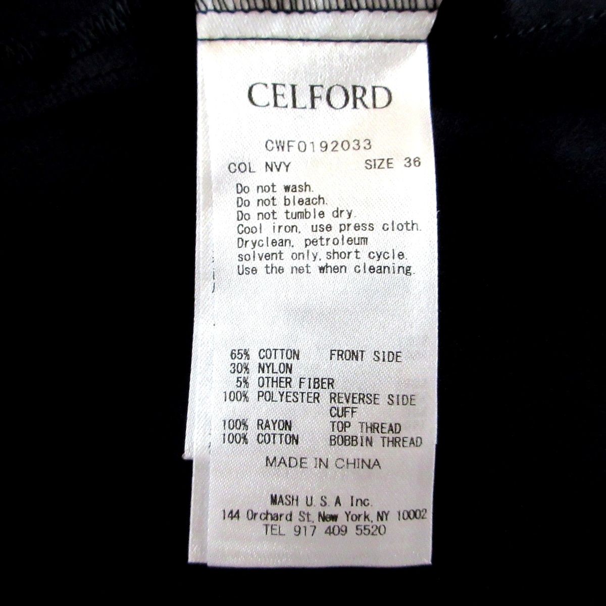 CELFORD(セルフォード) ワンピース サイズ36 S レディース美品 - ダークネイビー クルーネック/半袖/マキシ丈/レース - メルカリ