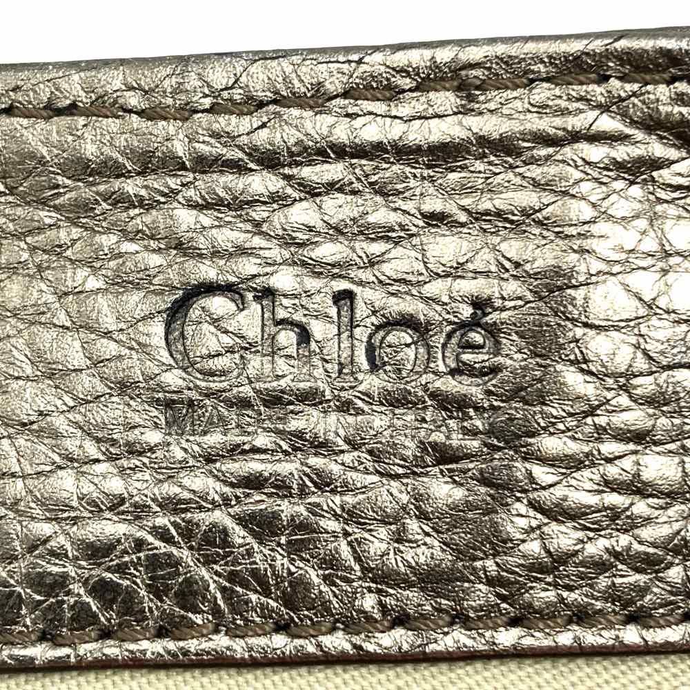 Chloe クロエ パディントン ショルダーバッグ メタリック ゴールド 