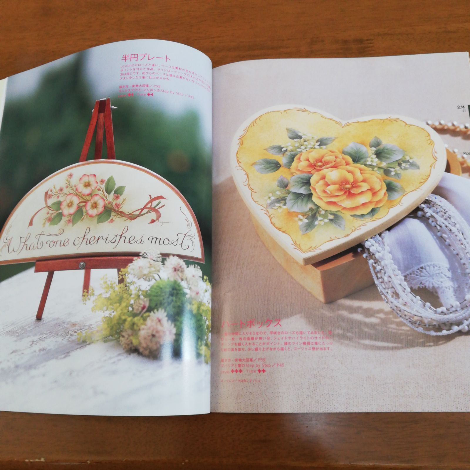 トールペイント作品 薔薇のプラーク