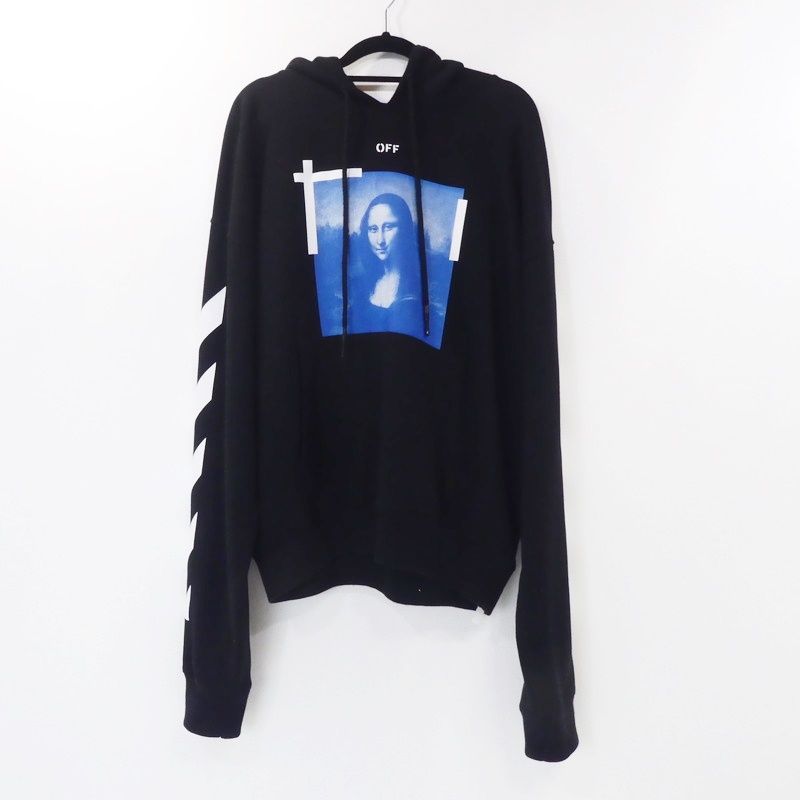 姫路東店 OFF-WHITE | オフホワイト パーカー BLUE MONA LISA OVER HOODIE OMBB037R21FLE001 ブラック サイズ M 108