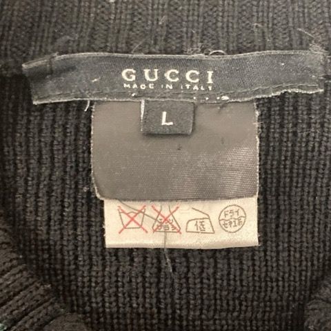 グッチ GUCCI 131689 Z2241 ドライバーズニット ジップアップ シルク混