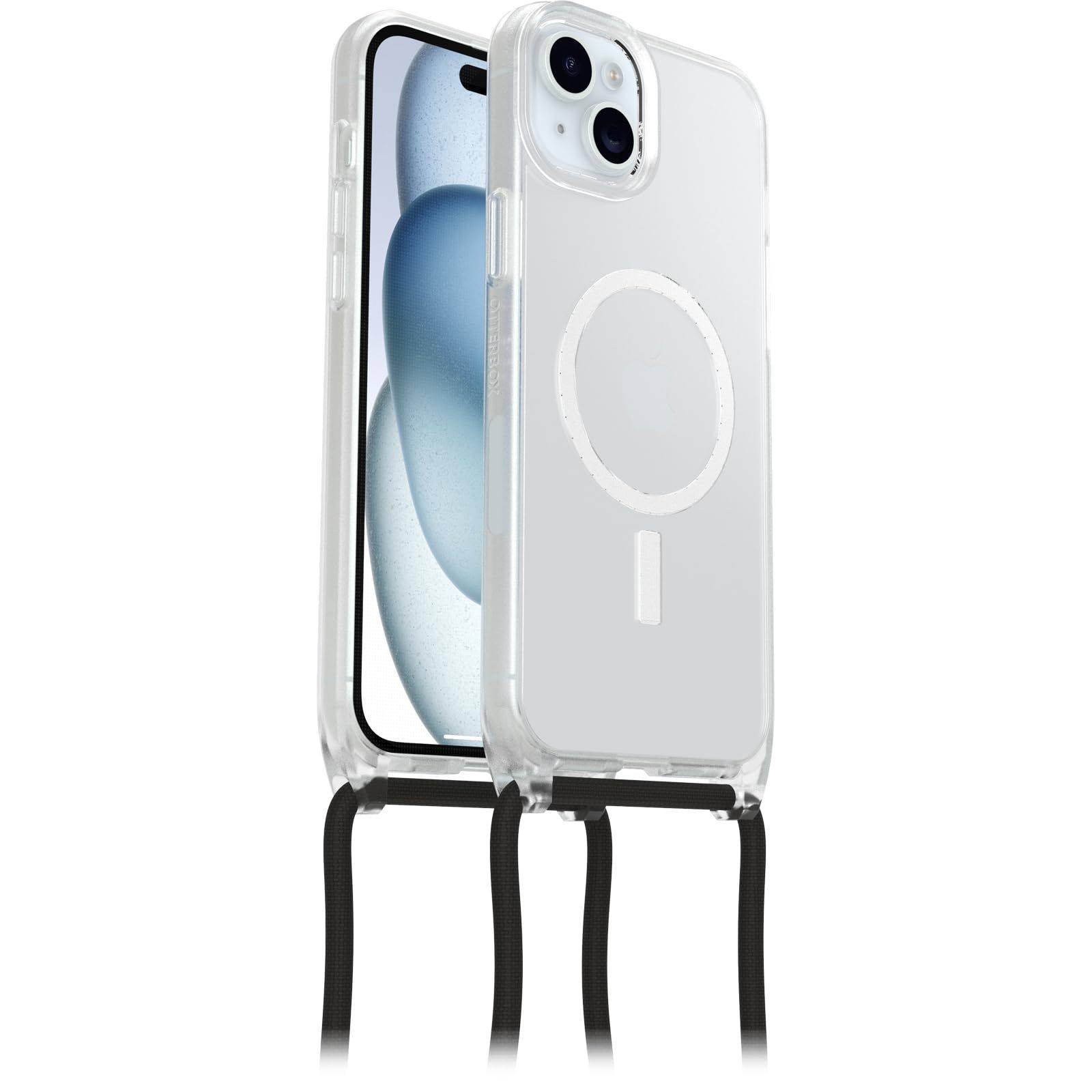 【国内正規品】OtterBox React Necklace MagSafe iPhone 15 Plus用ケース クリア 米軍MIL規格取得〔オッターボックス〕