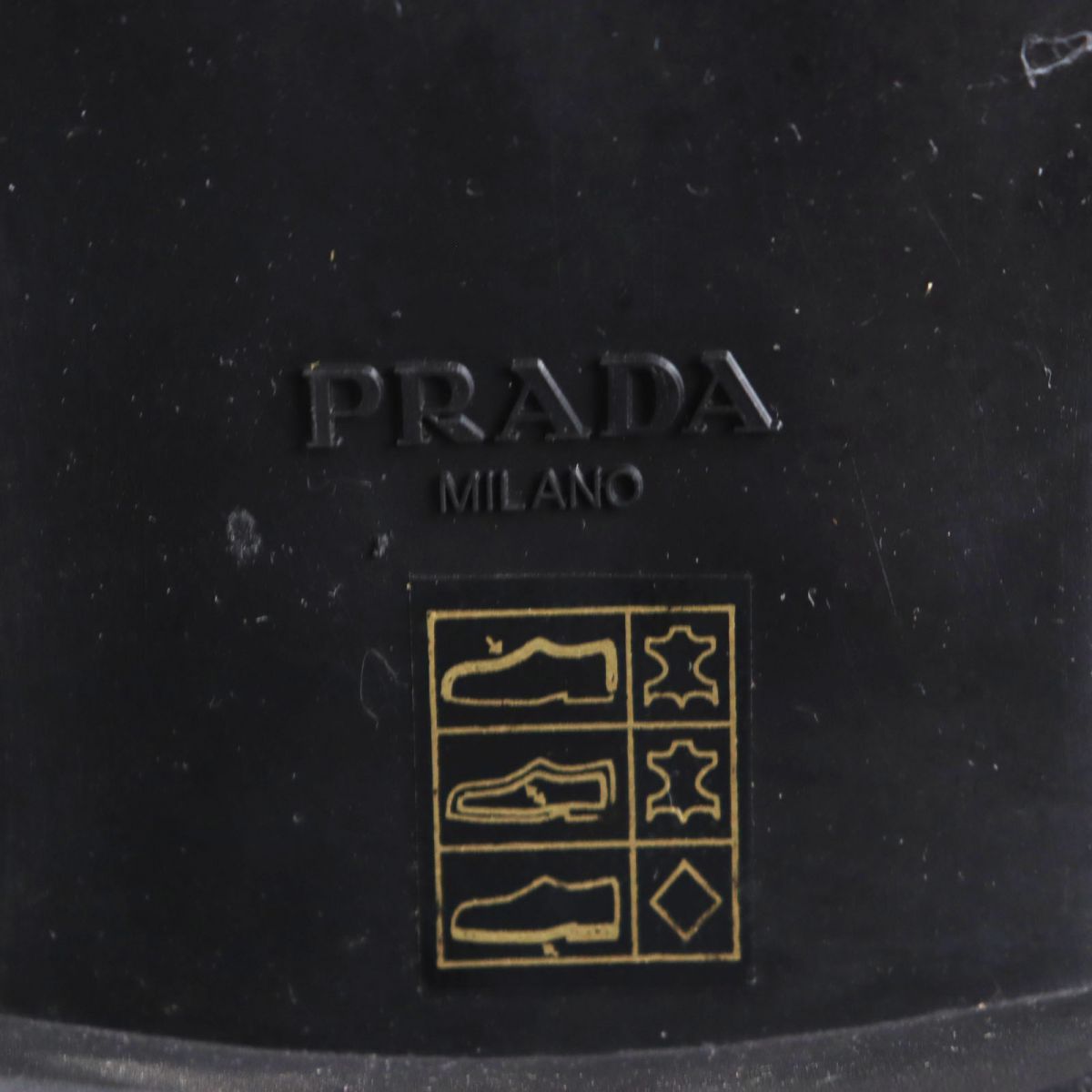 極美品○PRADA プラダ DNC108 キャップトゥ/ストレートチップ レザー