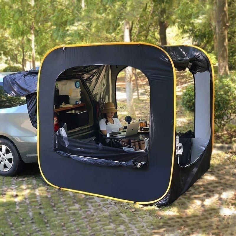 2025 防災対策 車中泊テントカーサイドタープ トランクテントポップアップテント キャンプ 日よけ 車と連結 SUVラポップアップテント 防水