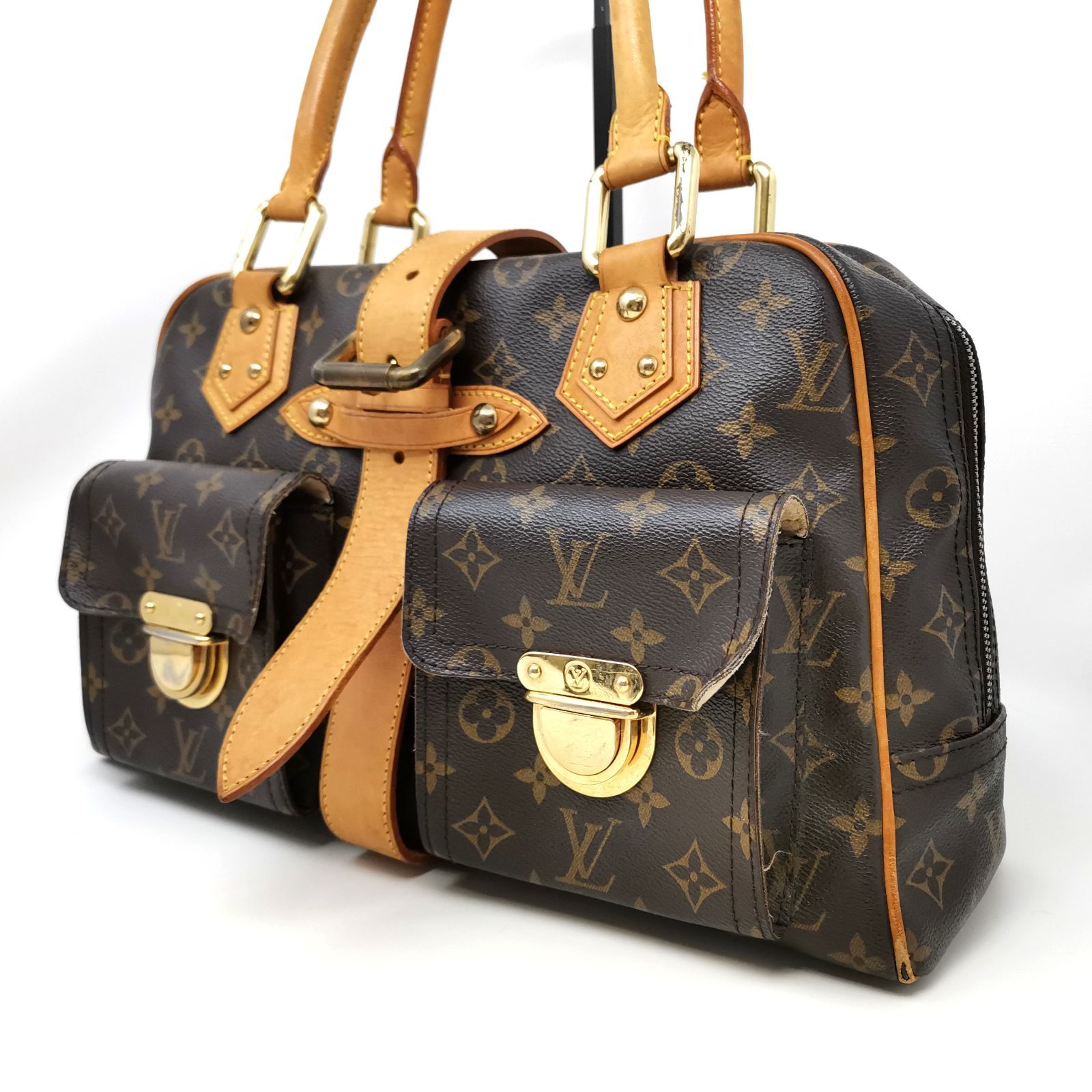 LOUISVUITTON ルイヴィトン　マンハッタンPM ハンドバッグ ルイヴィトン モノグラム マンハッタンGM ブラウン M40025