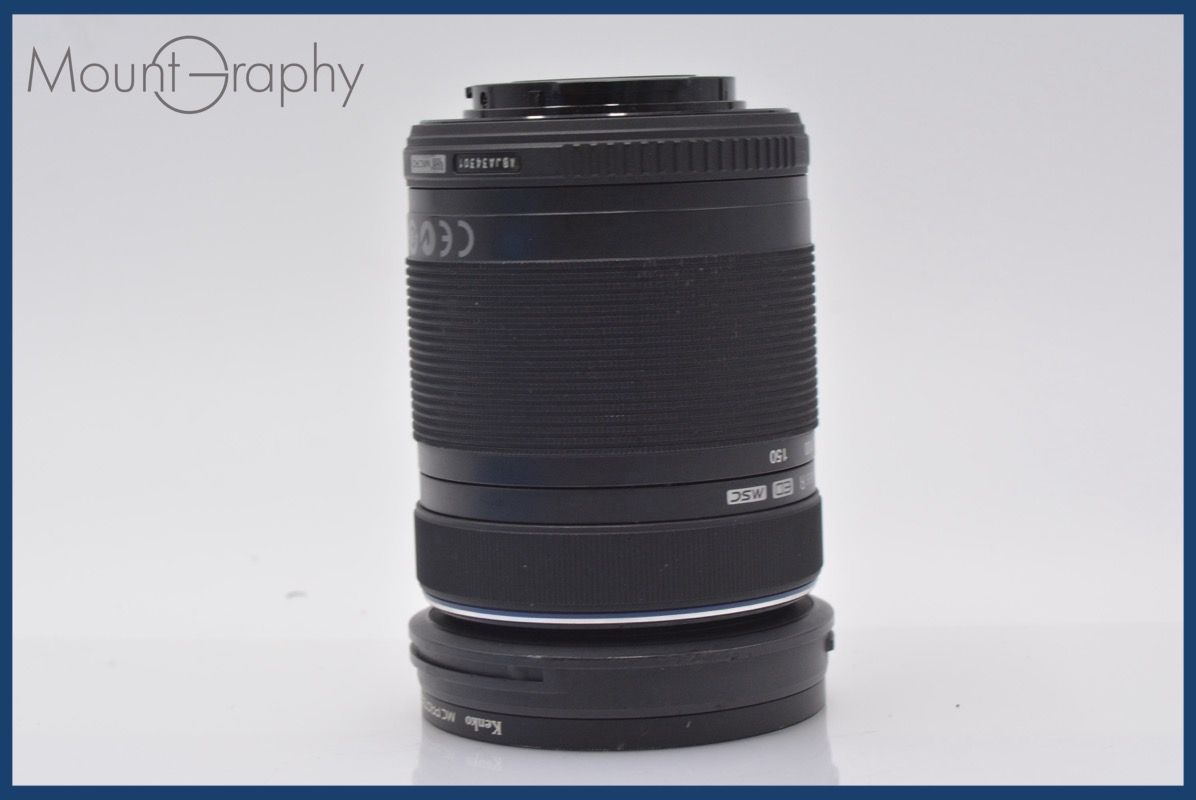 上 オリンパス OLYMPUS M.ZUIKO DIGITAL 40-150mm F4-5.6 R ED MSC 前後キャップ-レンズフィルター付 完動 同梱可 am277