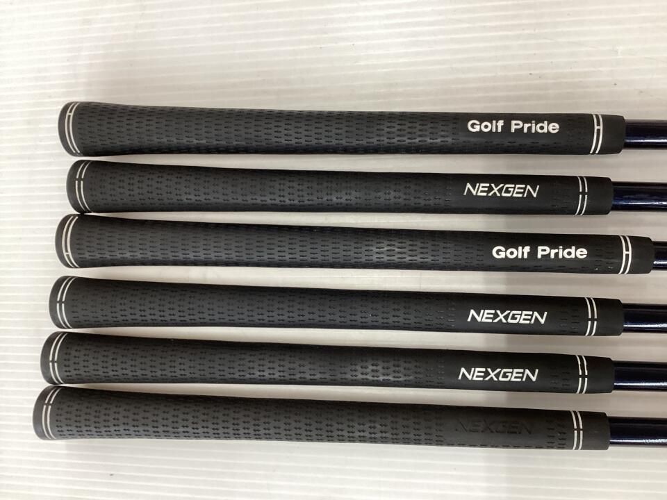 新品グリップ装着】ピン G410 黒ドット メンズアイアンセット 6本 S