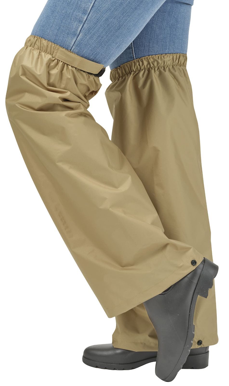 売切注意 お早めに サッと履ける雨よけレッグカバー 無地 1足組 ベージュ