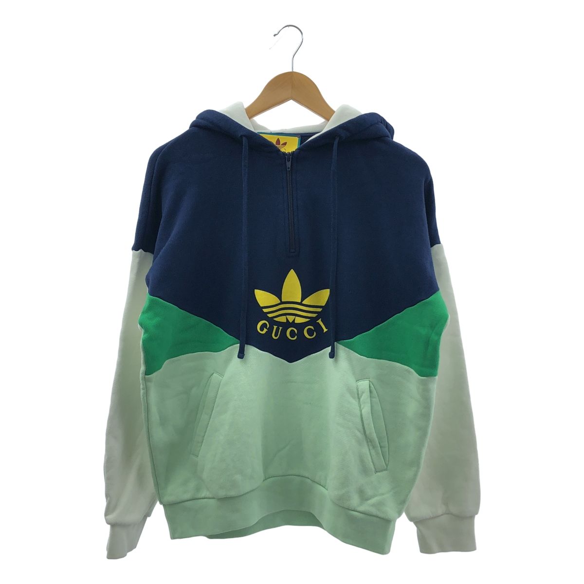GUCCI / グッチ | × adidas / アディダス COLORBLOCK COTTON HOODIE