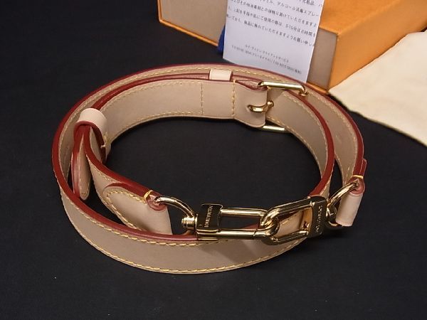 LOUIS VUITTON ルイヴィトン J14103 バッグ用 ショルダーストラップ レディース メンズ ライトブラウン系 AP7983