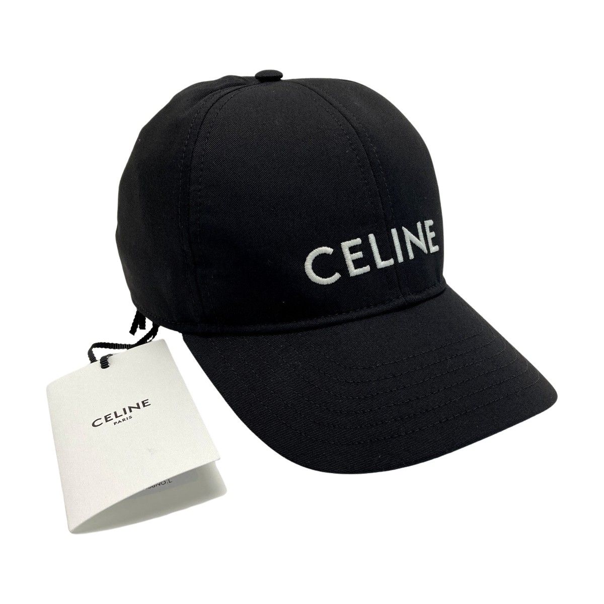 CELINE セリーヌ ロゴ ベースボール キャップ Lサイズ 2AUS9242N