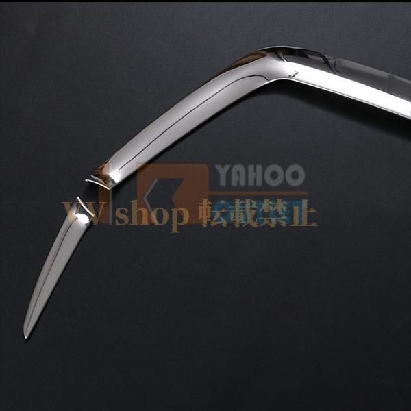 トヨタ ハリアー 60系 フロントバンパーカバー プロテクター ガーニッシュ 傷付き防止 ステンレス製 鏡面 メッキ カスタム パーツ 外装 4P LAWEED_CL