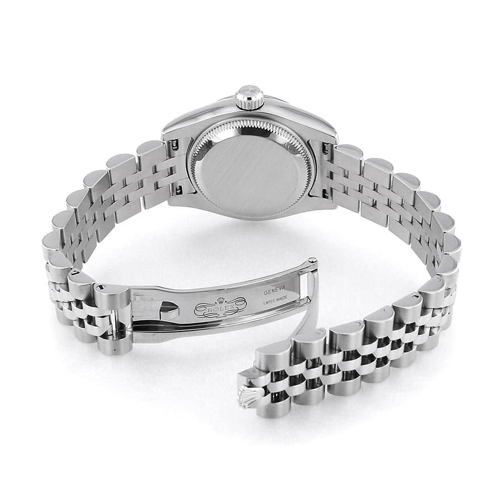 ロレックス デイトジャスト 10Pダイヤ 179174G ホワイト D番 中古 レディース