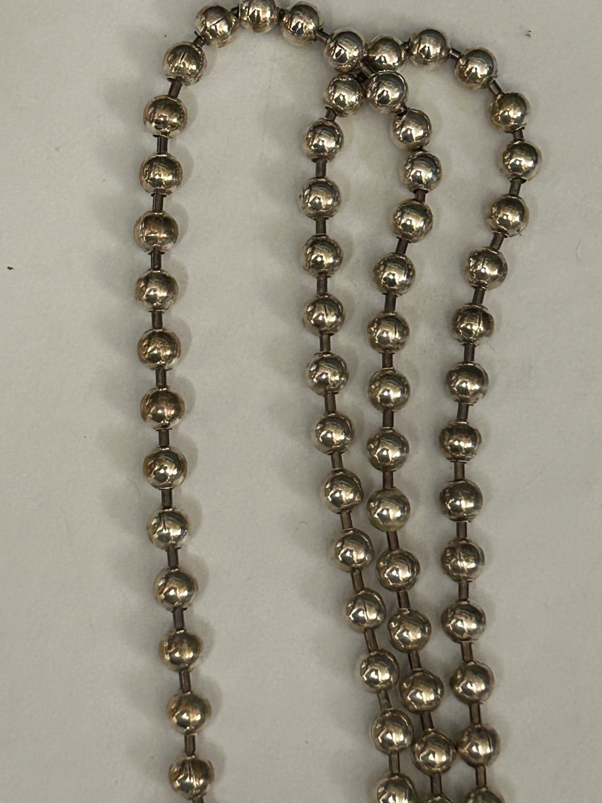 SILVER925FATチェーンFishtailトップネックレス