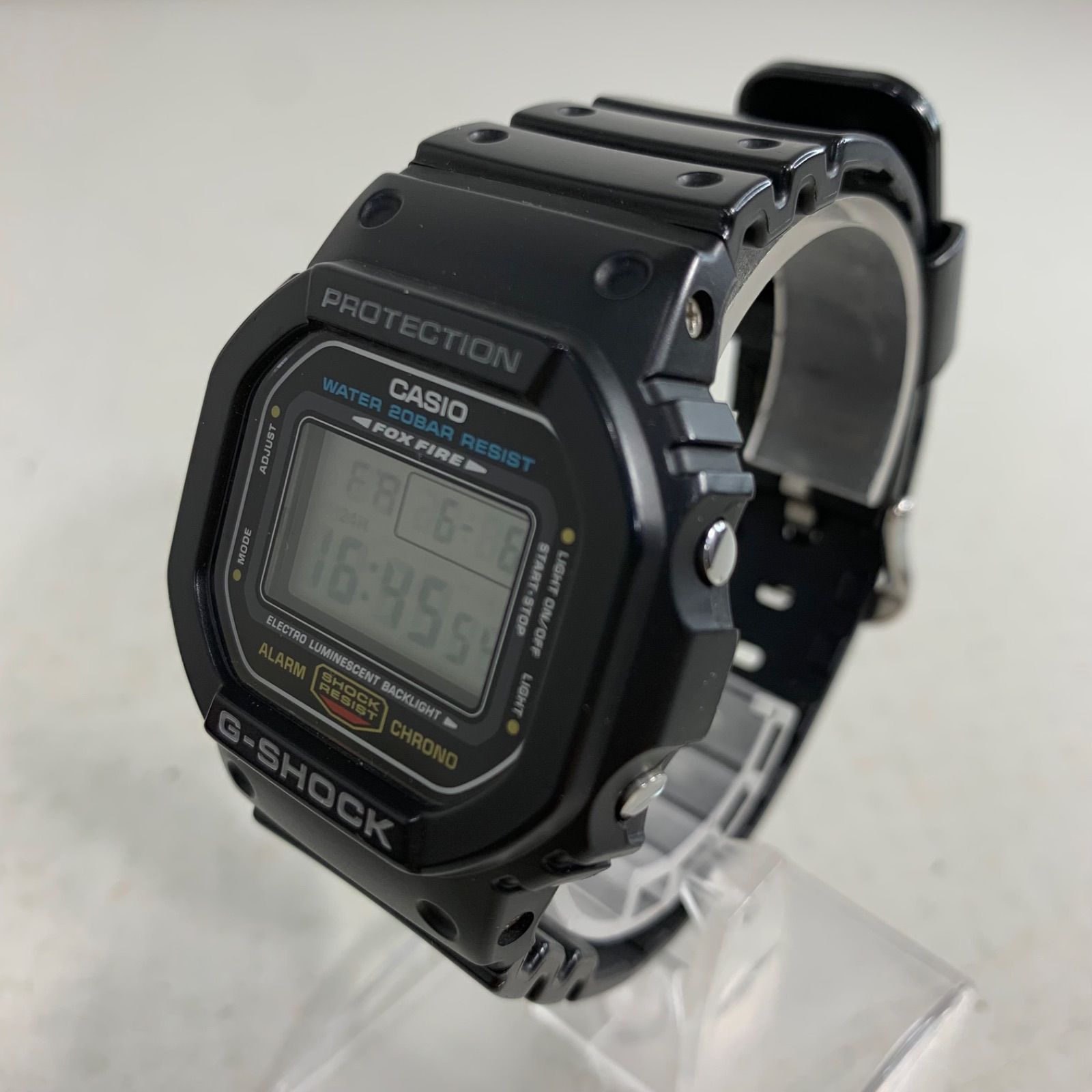 稼働品 CASIO G-SHOCK DW-5600E-1 スクエア ベーシック ベストセラー 人気 デジタル メンズ腕時計