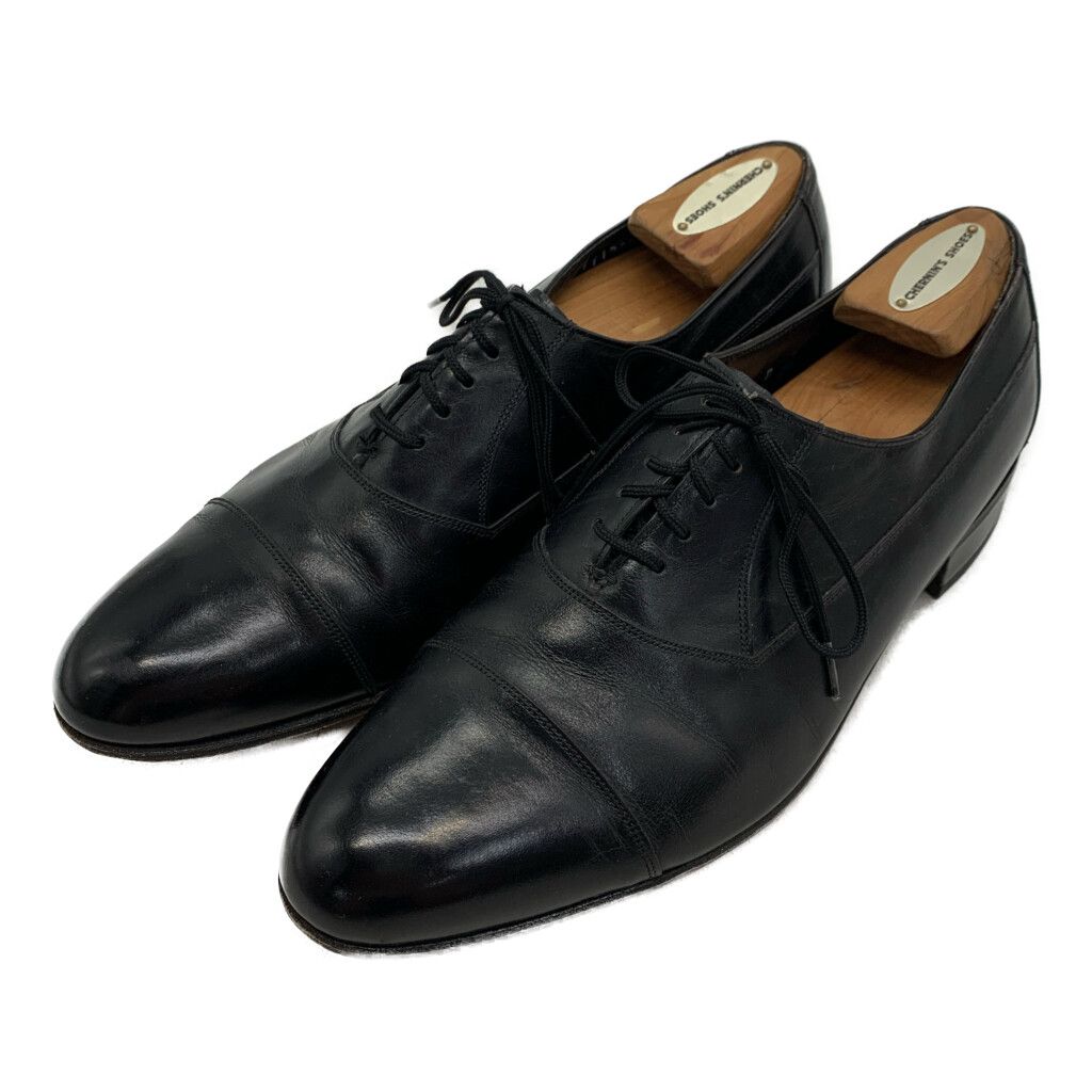 FLORSHEIM フローシャイム ストレートチップ 内羽根式 レザーシューズ ブラック (メンズ 9 D) 中古 古着 KA1606