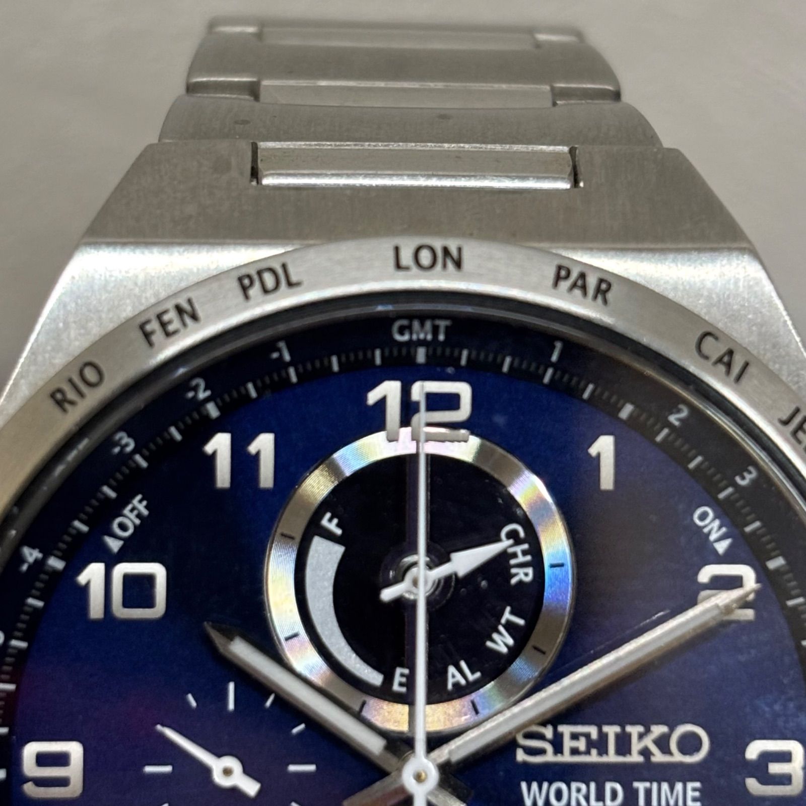 ◎SEIKO セイコー 腕時計 ソーラー式 クロノグラフ 文字盤