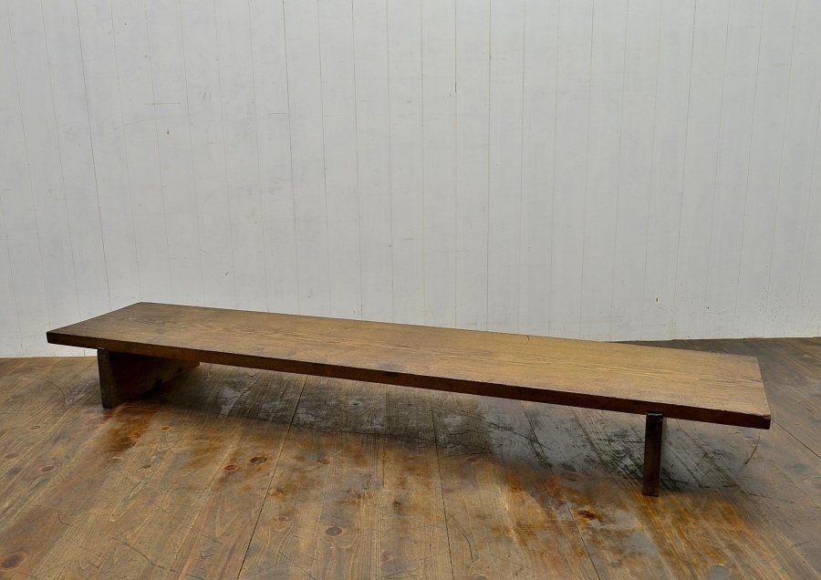 蔵C4051 木製 天然木 一枚板 飾り台 置床 174ｃｍ