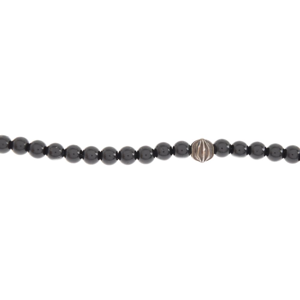CHROME HEARTS BEADED 4MM ブラックビーズネックレス CHROME HEARTS クロムハーツ BEADED 4MM V2 ビーズネックレス