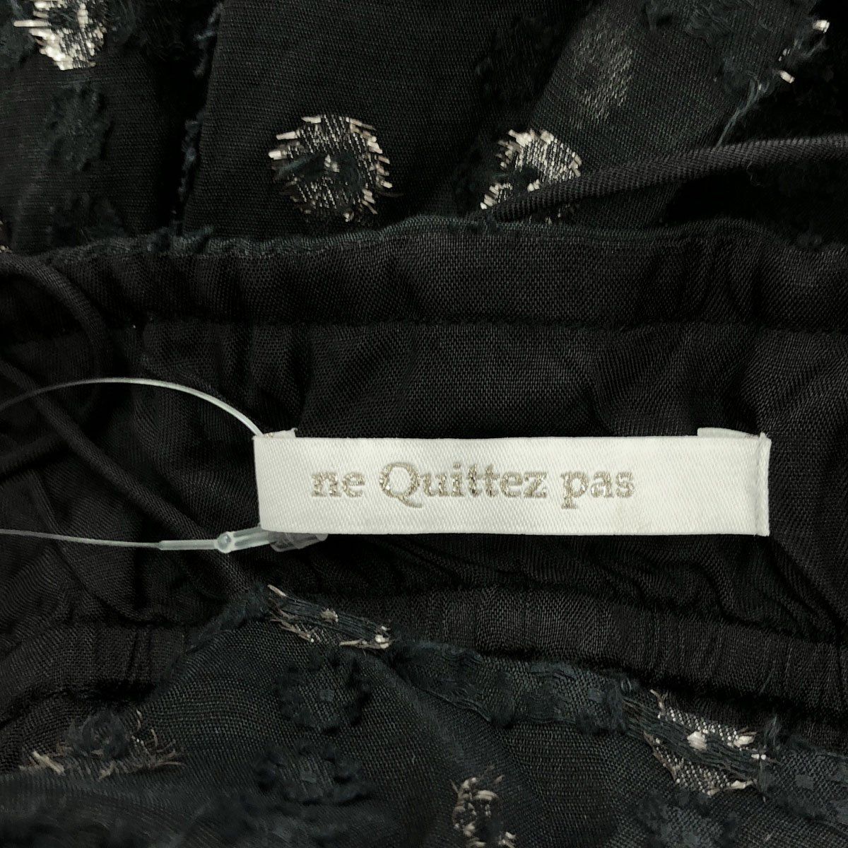 ne Quittez pas ヌキテパ 24AW Lurex Bhutta Cami Dress ジャガード  