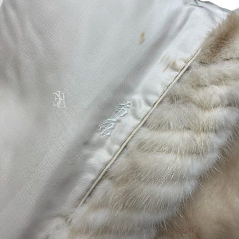 ROTINY FUR ミンク MINK 毛皮 コート リアルファー ホワイト